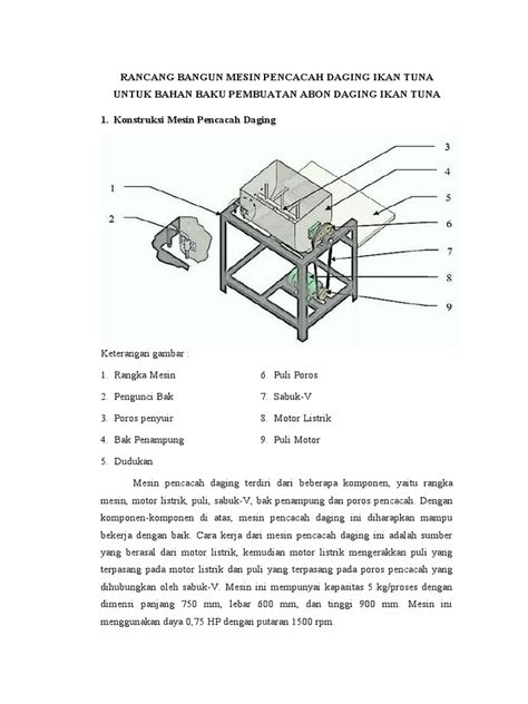 Proposal Perancangan Konstruksi Mesin Pdf
