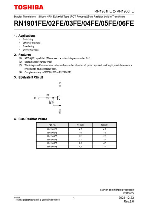 Rn Fe Toshiba Transistors Distributor Stock And Best Price