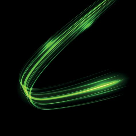 Glow light trail effect. Glowing flash trace isolated 11433791 Vector