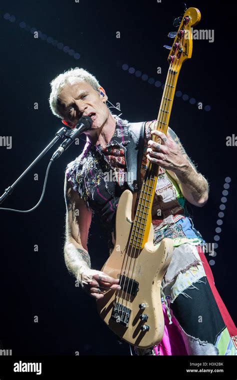Turin Italy October The American Rock Band Red Hot Chili Peppers Performs Live At Pala
