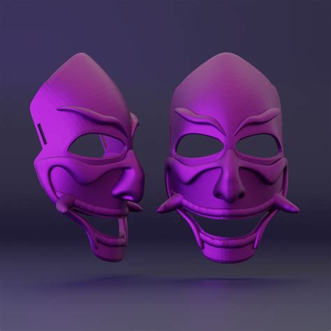 Stl File Samurai Face Mask Funny Face Mask 3d Print Model 🗡️ ・3d