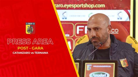 Press Area Mister Calabro Dopo La Vittoria Per Contro La Ternana