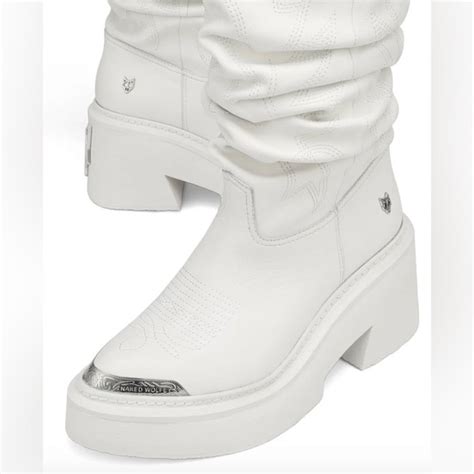 Naked Wolfe Shoes Nwt Naked Wolfe Stable White Boot Poshmark