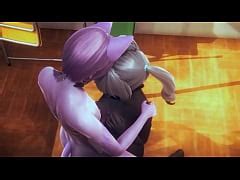 Furry Hentai Cat Skunk And Wolf Threesome In Class Japanese Asian Manga Anime Film Game Porn