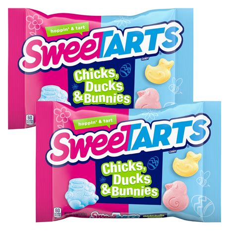 SweeTARTS Easter Candy Chicks, Ducks & Bunnies, Fun Sweet Treat, 12oz