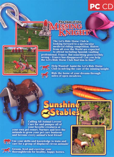 Lets Ride Horse Adventures Cover Or Packaging Material Mobygames