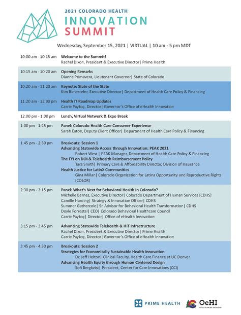 Innovation Summit — Prime Health