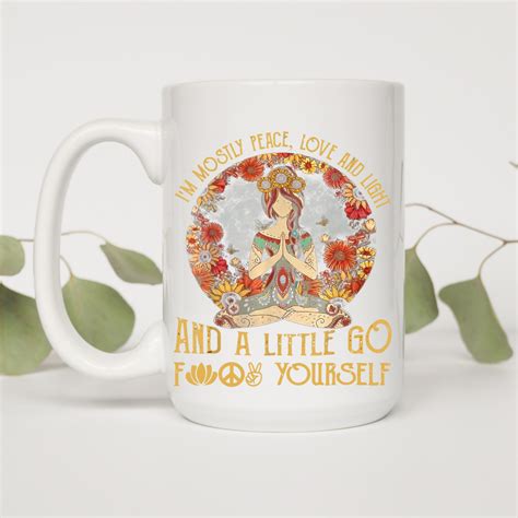 Peace Love Go Fuck Yourself Mug 15oz Peace Love Ceramic Etsy UK