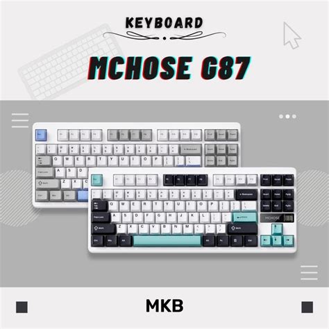 Mchose G Hot Swap Gasket Structure South Facing Rgb Tri Mode Bluetooth Full Build Keyboard