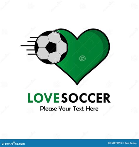 Love Soccer Logo Stock Illustration Illustration Of Font 264073593