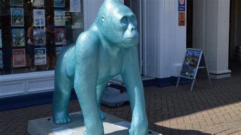 In Pictures Great Gorilla Public Art Trail Bbc News