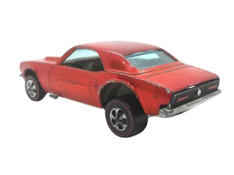 1960 S 1968 Vintage Hot Wheels 6208 Redline Custom Camaro Orange Toy Collectible Made In Hong