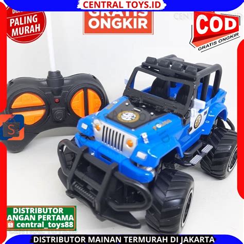 Jual Mobil Remote Control Polisi Jeep Offroad Rc Mini Car Rock Crawler