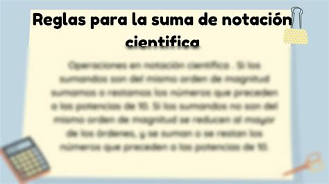 Solution Suma De Notacion Cientifica Basico Studypool