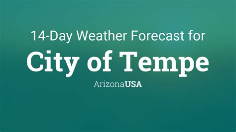 City of Tempe, Arizona, USA 14 day weather forecast