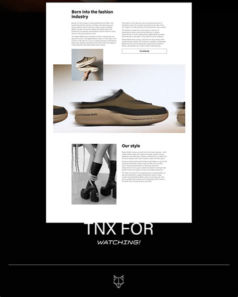 NAKED WOLFE Redesign Site On Behance