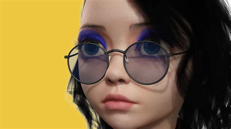 D Model Prestige Realistic Stylized Cartoon Female D Naked Woman Rigged Vr Ar Low Poly