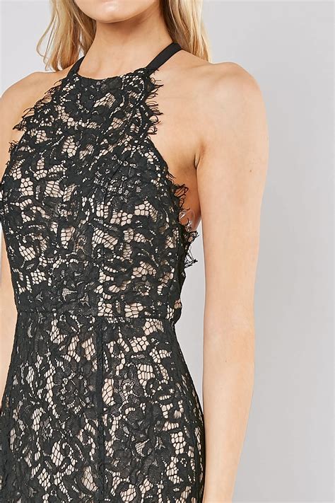 Traje De Encaje Negro Nude Meraki Boutique