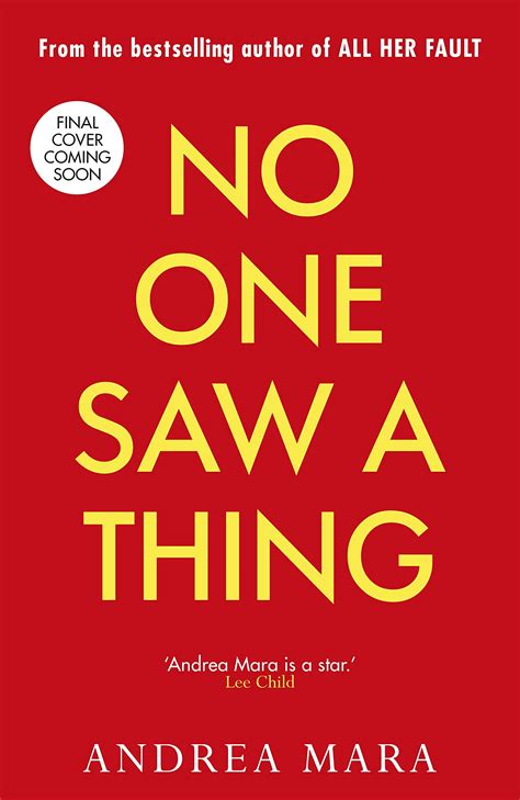 No One Saw a Thing by Andrea Mara | Goodreads