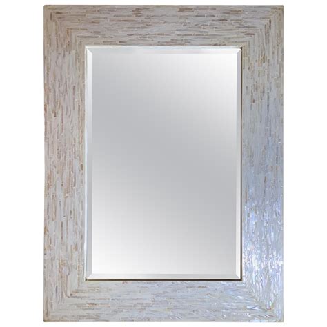 Monumental Mother Of Pearl Tessellated Mirror 1980s At 1stdibs