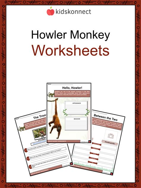 Howler Monkey Facts And Worksheets Characteristics Behavior Habitat