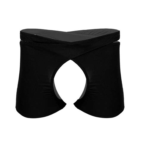 Sexy Men S Crotchless Lingerie Open Front Hole Boxer Briefs Jockstrap Underwear Ebay