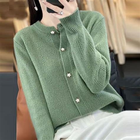 Купить Кардиган женский 2023, осенне-зимний свитер, пальто, женский ...