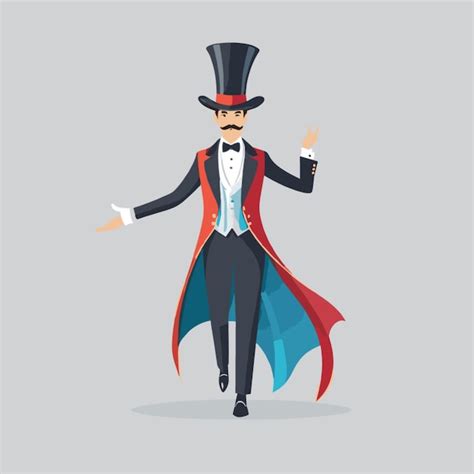 Premium Photo | Magician vector on white background