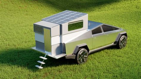 Meet CyberLandr, A Tesla Cybertruck Camper That Completely Disappears