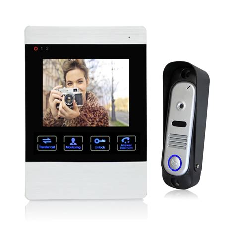 Homefong 4 inch TFT Wired Video Door Phone Intercom Security Camera ...