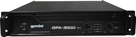 Gemini Gpa W Professional Dj Power Amplifier Amazon Co Uk