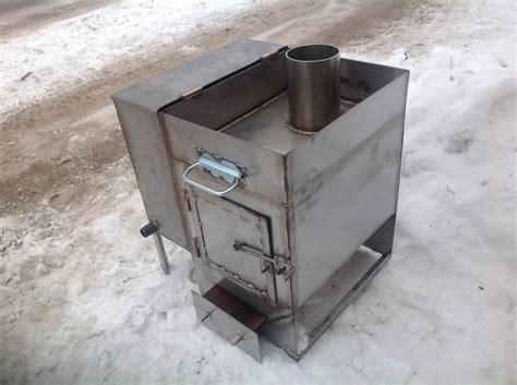 Банная печь из металла: чертежи, инструкция по монтажу | Строительный ...