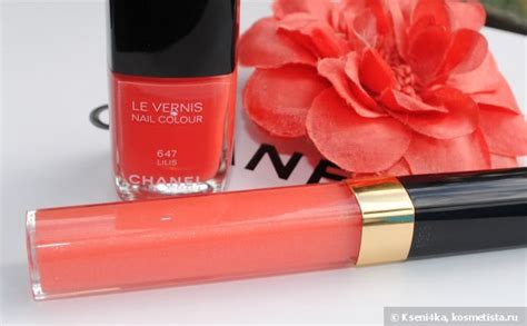 Два продукта из летней коллекции Chanel - лак Lilis 647 и блеск для губ ...