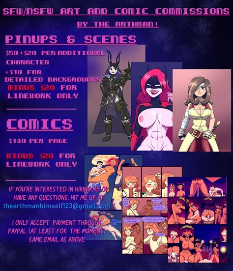 Commission Page By The Arthman Hentai Foundry