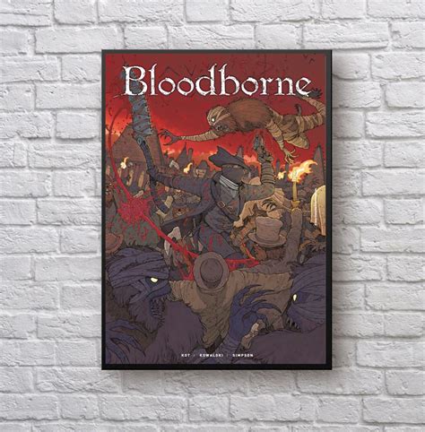 Bloodborne Poster Cover Game Poster Canvas Poster Mural Art Etsy