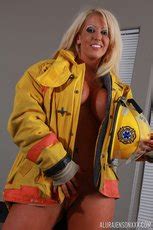 Busty Firefighter Alura Jenson Shows Off Her Big Naked Guns Photos