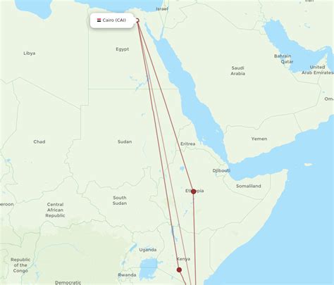 All Flight Routes From Cairo To Zanzibar CAI To ZNZ Flight Routes