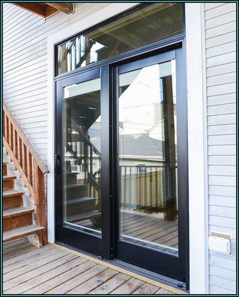 Black Steel Sliding Patio Doors Patios Home Decorating Ideas