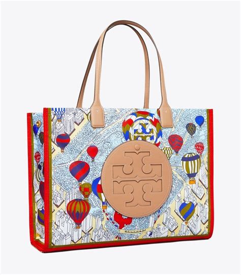 Ella Printed Tote Women S Designer Tote Bags Tory Burch