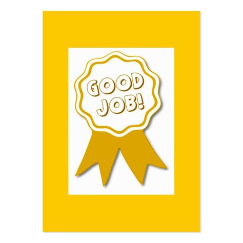 Good Job Award Card Zazzle