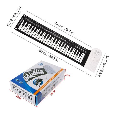 Профессиональный 49 клавиш ручной рулон пианино USB MIDI клавиатура ...