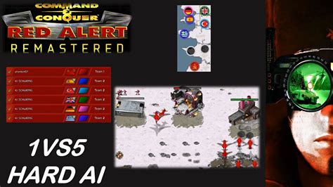 Command Conquer Red Alert Remastered Skirmish Vs Hard Ai I