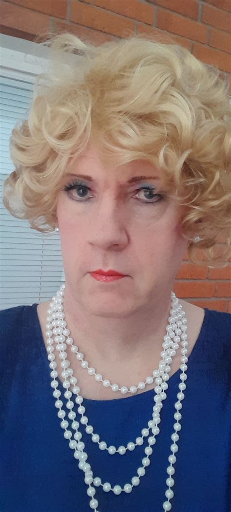 Mikaela Lilyskin Curly Blonde Blue Dress Photo Ashemaletube