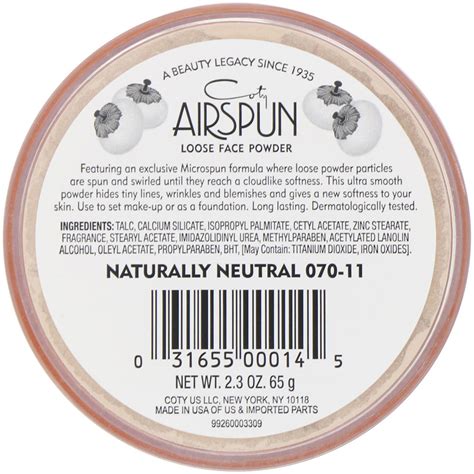 Airspun, Loose Face Powder, Naturally Neutral 070-11, 2.3 oz (65 g) - iHerb