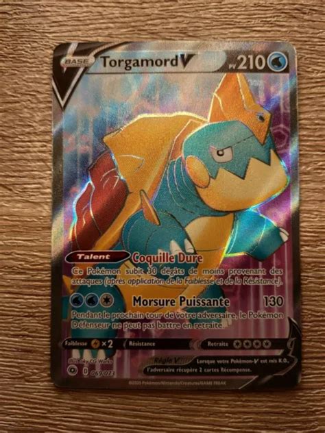 Carte Pok Mon Torgamord V Full Art La Voie Du Ma Tre Neuf Eur