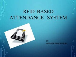 RFID BASED ATTENDANCE SYSTEM PPT | PPT