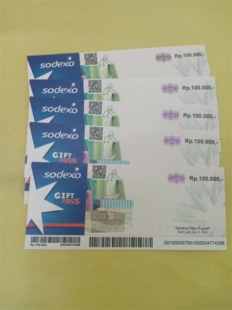 Voucher Sodexo 500rb Tiket And Voucher Kartu Hadiah And Voucher Di Carousell