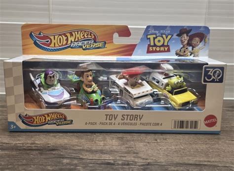 Hot Wheels Racer Verse Toy Story 4 Pack Woody Buzz Jessie Space Alien