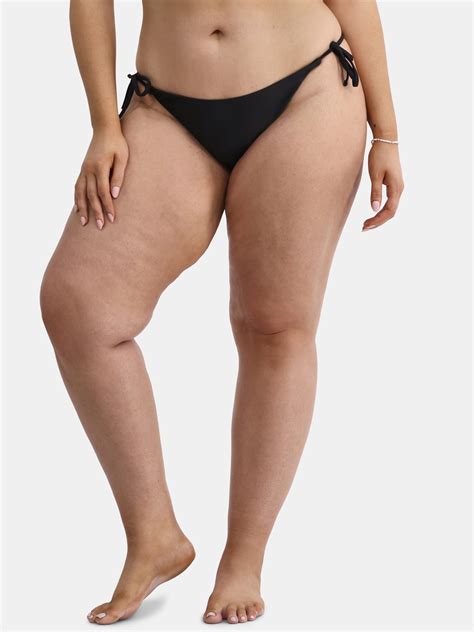 No Boundaries Women S Side Tie Bikini Bottoms Sizes Xxs Xxl Walmart