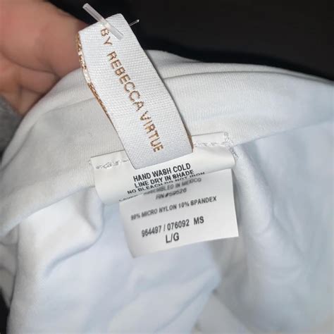 Becca By Rebecca Virtue Women S White And Grey Bikini And Tankini Bottoms Depop